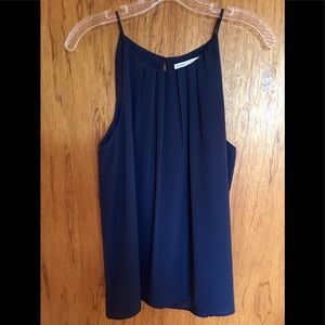 Violet and Claire blue tank